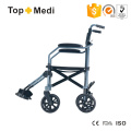 Легкая портативная складная алюминиевая инвалидная коляска для путешествий с сумкой для переноски